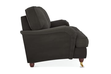 Howard Lyx 3-sits Manchestersoffa - Mörkgrå - Products - Möbler - Soffa - 3 sits soffa