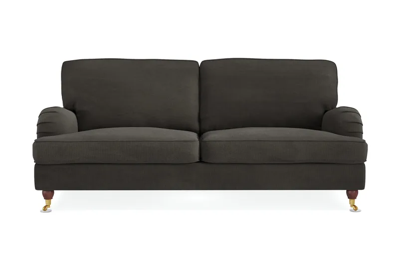 Howard Lyx 3-sits Manchestersoffa - Mörkgrå - Products - Möbler - Soffa - 3 sits soffa