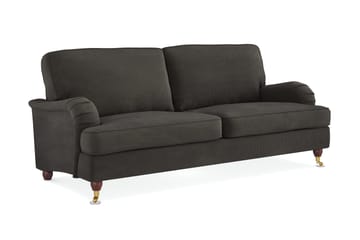 Howard Lyx 3-sits Manchestersoffa - Mörkgrå - Products - Möbler - Soffa - 3 sits soffa