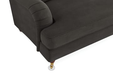 Howard Lyx 3-sits Manchestersoffa - Mörkgrå - Products - Möbler - Soffa - 3 sits soffa