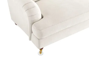 Howard Lyx 3-sits Sammetssoffa - Krämvit - Products - Möbler - Soffa - 3 sits soffa
