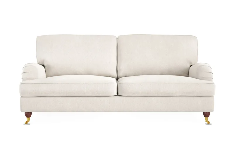 Howard Lyx 3-sits Sammetssoffa - Krämvit - Products - Möbler - Soffa - 3 sits soffa