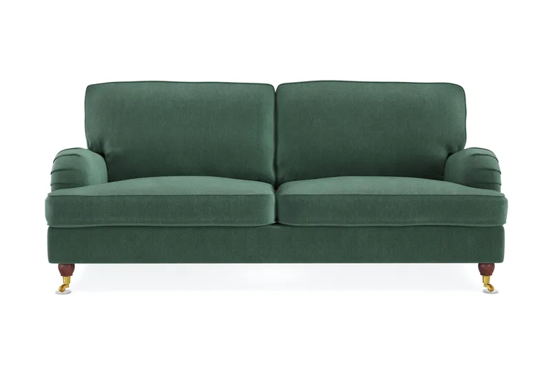 Howard Lyx 3-sits Sammetssoffa - Mörkgrön - Products - Möbler - Soffa - 3 sits soffa