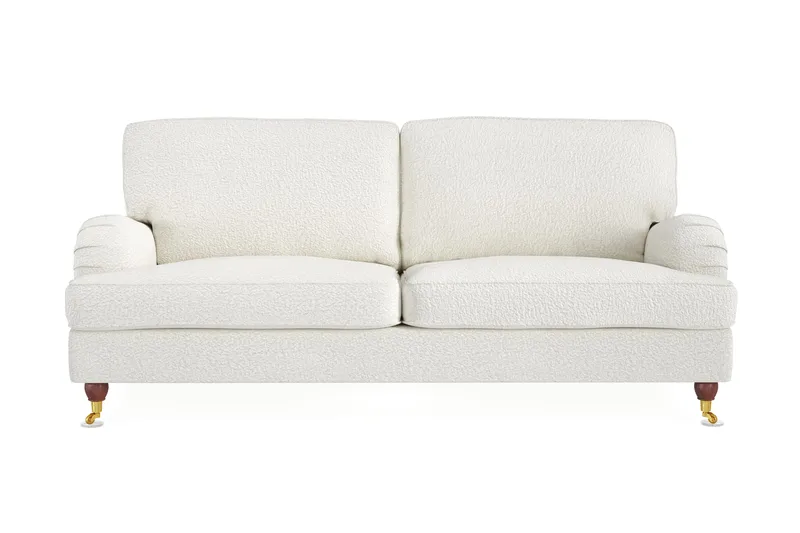 Howard Lyx 3-sits Soffa i Bouclé - Vit - Products - Möbler - Soffa - 3 sits soffa