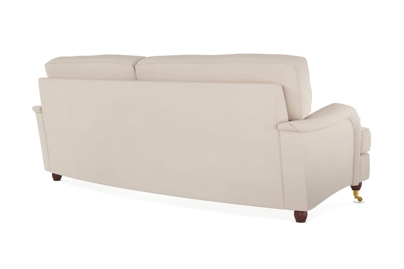 Howard Lyx 3-sits Svängd Manchestersoffa - Beige - Products - Möbler - Soffa - 3 sits soffa