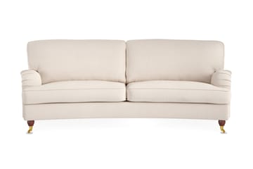 Howard Lyx 3-sits Svängd Manchestersoffa - Beige - Products - Möbler - Soffa - 3 sits soffa