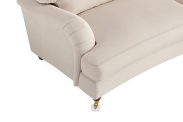 Howard Lyx 3-sits Svängd Manchestersoffa - Beige - Products - Möbler - Soffa - 3 sits soffa
