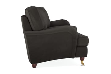 Howard Lyx 3-sits Svängd Manchestersoffa - Mörkgrå - Products - Möbler - Soffa - 3 sits soffa