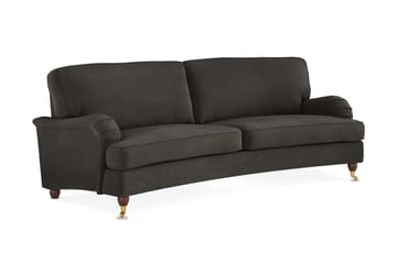 Howard Lyx 3-sits Svängd Manchestersoffa - Mörkgrå - Products - Möbler - Soffa - 3 sits soffa