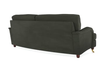Howard Lyx 3-sits Svängd Manchestersoffa - Mörkgrön - Products - Möbler - Soffa - 3 sits soffa