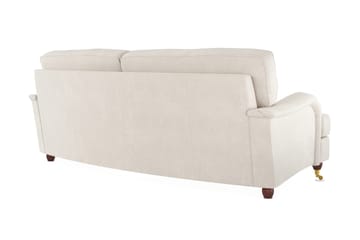 Howard Lyx 3-sits Svängd Sammetssoffa - Krämvit - Products - Möbler - Soffa - 3 sits soffa