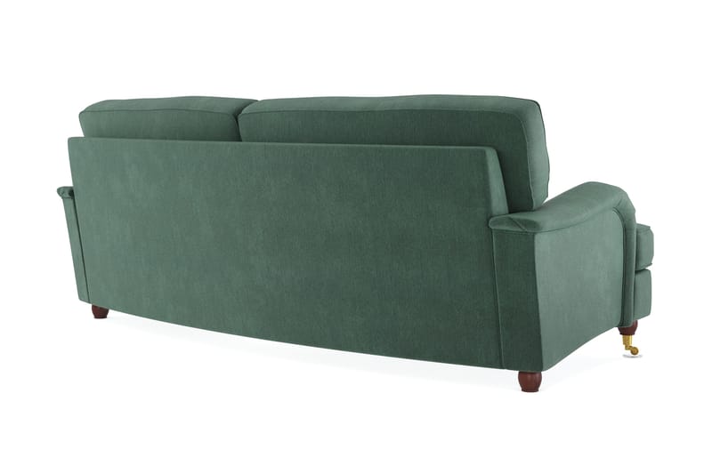 Howard Lyx 3-sits Svängd Sammetssoffa - Mörkgrön - Products - Möbler - Soffa - 3 sits soffa