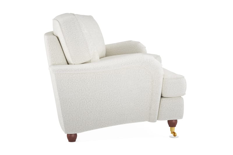 Howard Lyx 3-sits Svängd Soffa i Bouclé - Vit - Products - Möbler - Soffa - 3 sits soffa