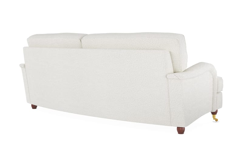 Howard Lyx 3-sits Svängd Soffa i Bouclé - Vit - Products - Möbler - Soffa - 3 sits soffa