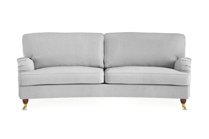 Howard Lyx 3-sits Svängd Tygsoffa - Ljusgrå - Products - Möbler - Soffa - 3 sits soffa