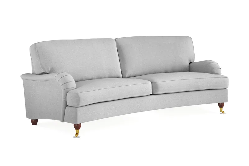 Howard Lyx 3-sits Svängd Tygsoffa - Ljusgrå - Products - Möbler - Soffa - 3 sits soffa