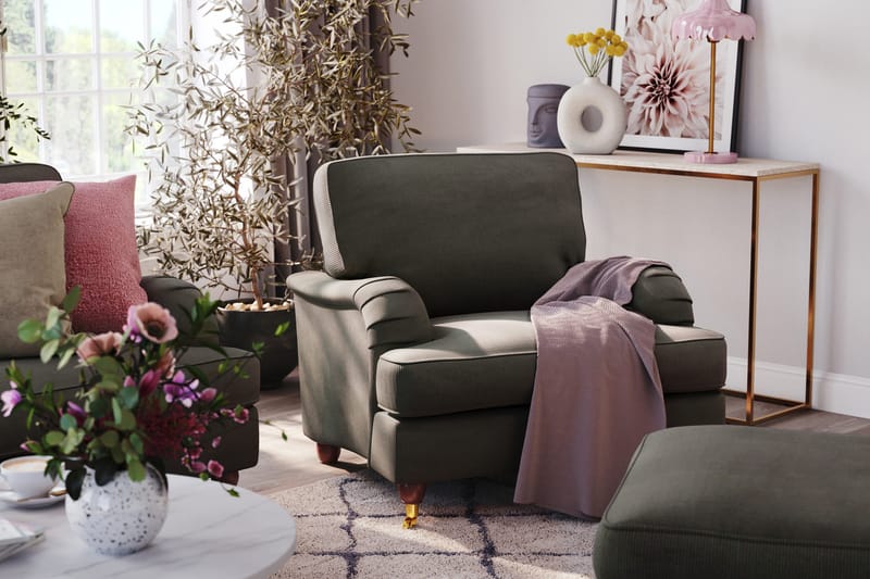 Howard Lyx 4-sits Manchestersoffa - Mörkgrå - Products - Möbler - Soffa - Howardsoffa