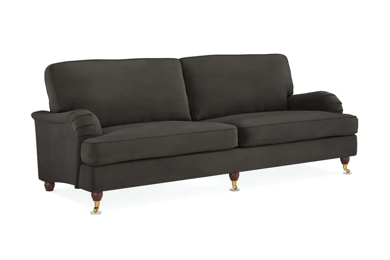 Howard Lyx 4-sits Manchestersoffa - Mörkgrå - Products - Möbler - Soffa - Howardsoffa
