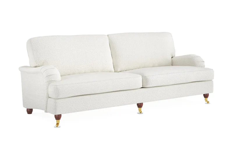Howard Lyx 4-sits Soffa i Bouclé - Vit - Products - Möbler - Soffa - Howardsoffa