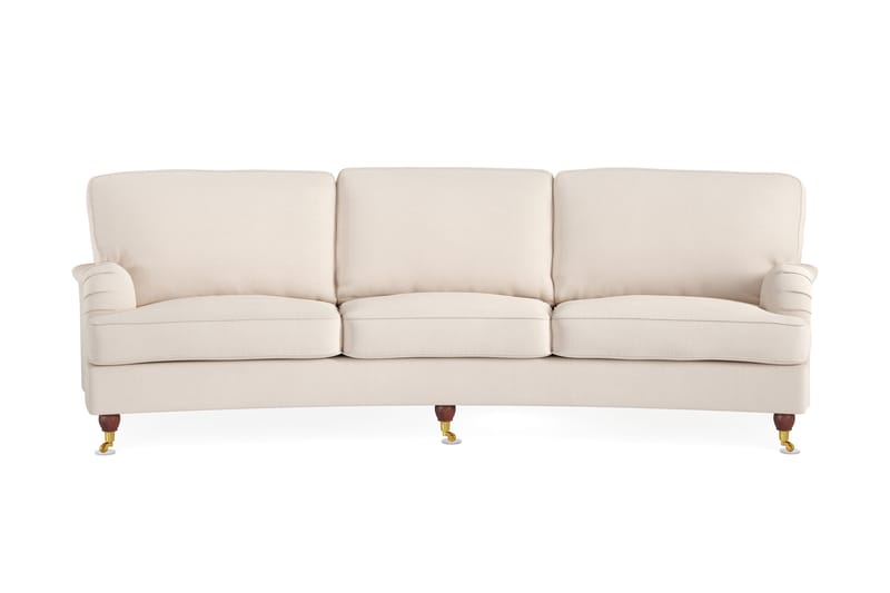 Howard Lyx 4-sits Svängd Manchestersoffa - Beige - Products - Möbler - Soffa - Howardsoffa