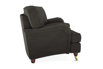 Howard Lyx 4-sits Svängd Manchestersoffa - Mörkgrå - Products - Möbler - Soffa - Howardsoffa
