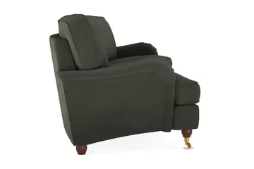 Howard Lyx 4-sits Svängd Manchestersoffa - Mörkgrön - Products - Möbler - Soffa - Howardsoffa