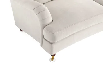 Howard Lyx 4-sits Svängd Sammetssoffa - Krämvit - Products - Möbler - Soffa - Sammetssoffa