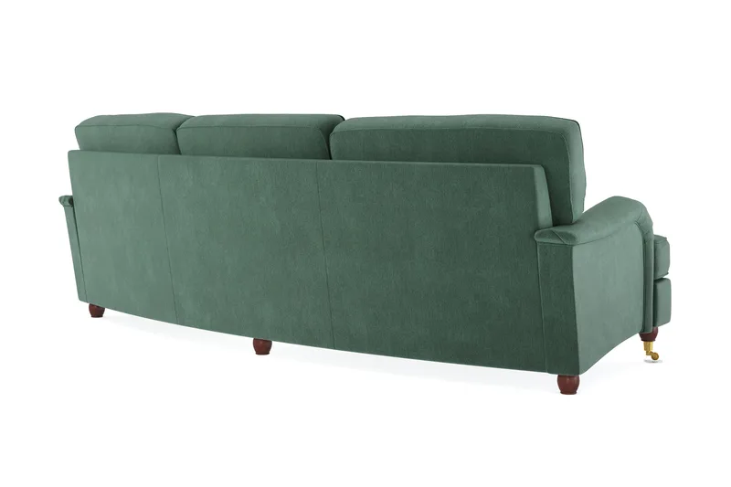 Howard Lyx 4-sits Svängd Sammetssoffa - Mörkgrön - Products - Möbler - Soffa - Sammetssoffa