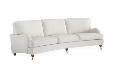 Howard Lyx 4-sits Svängd Soffa i Bouclé - Vit - Products - Möbler - Soffa - Howardsoffa