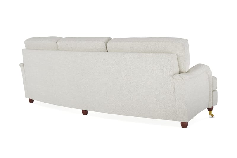 Howard Lyx 4-sits Svängd Soffa i Bouclé - Vit - Products - Möbler - Soffa - Howardsoffa
