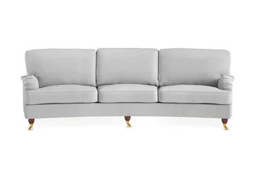 Howard Lyx 4-sits Svängd Tygsoffa - Ljusgrå - Products - Möbler - Soffa - Howardsoffa