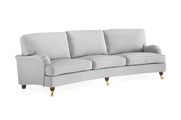 Howard Lyx 4-sits Svängd Tygsoffa - Ljusgrå - Products - Möbler - Soffa - Howardsoffa
