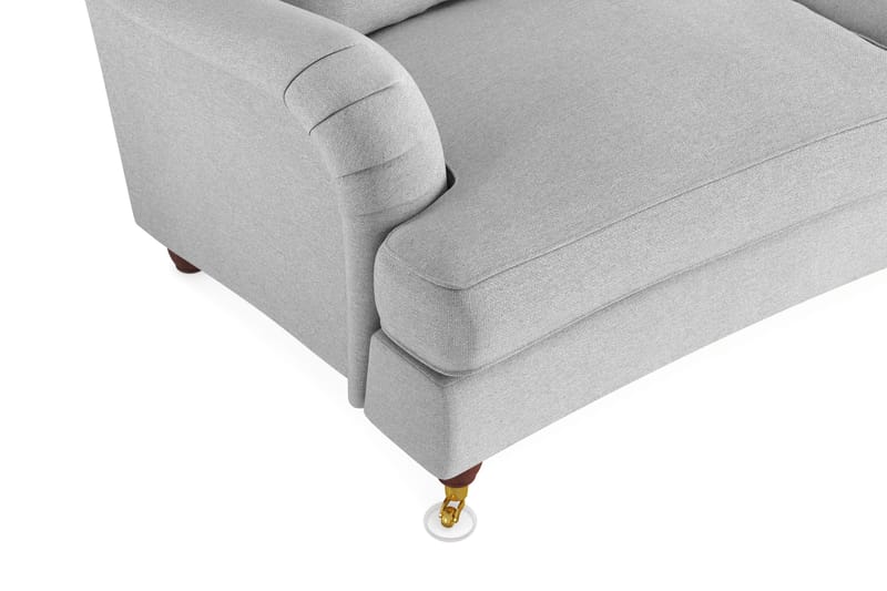 Howard Lyx 4-sits Svängd Tygsoffa - Ljusgrå - Products - Möbler - Soffa - Howardsoffa