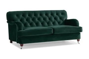 Howard Riviera 2-sits Sammetssoffa - Grön - Products - Möbler - Soffa - Sammetssoffa