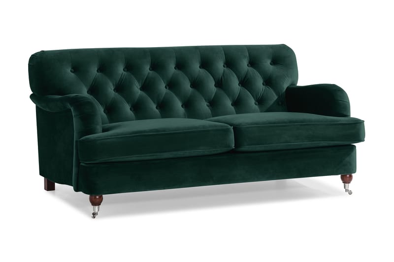 Howard Riviera 2-sits Sammetssoffa - Grön - Products - Möbler - Soffa - Sammetssoffa