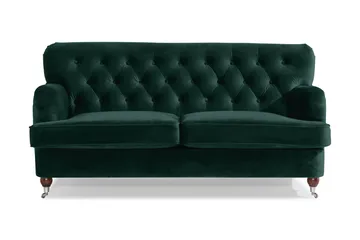 Howard Riviera 2-sits Sammetssoffa - Grön - Products - Möbler - Soffa - Sammetssoffa