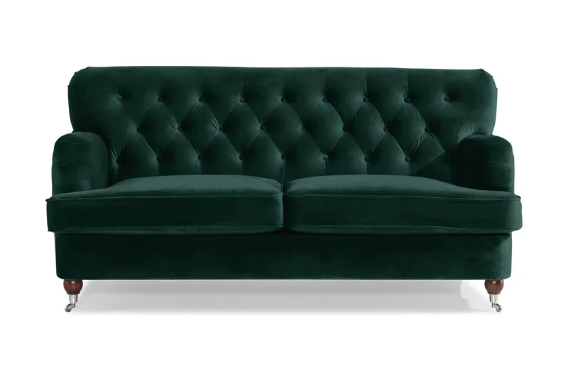 Howard Riviera 2-sits Sammetssoffa - Grön - Products - Möbler - Soffa - Sammetssoffa
