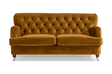 Howard Riviera 2-sits Sammetssoffa - Mörkgul - Products - Möbler - Soffa - Sammetssoffa