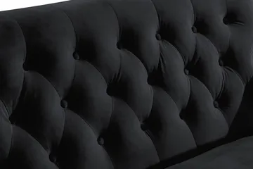 Howard Riviera 2-sits Sammetssoffa - Svart - Products - Möbler - Soffa - Sammetssoffa