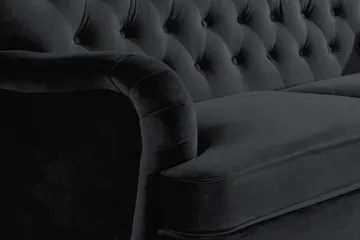 Howard Riviera 2-sits Sammetssoffa - Svart - Products - Möbler - Soffa - Sammetssoffa