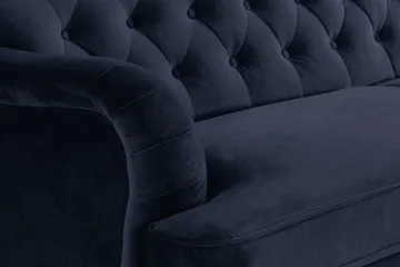 Howard Riviera 3-sits Sammetssoffa - Blå - Products - Möbler - Soffa - 3 sits soffa