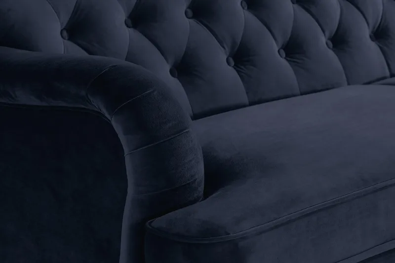 Howard Riviera 3-sits Sammetssoffa - Blå - Products - Möbler - Soffa - 3 sits soffa