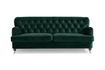 Howard Riviera 3-sits Sammetssoffa - Grön - Products - Möbler - Soffa - 3 sits soffa