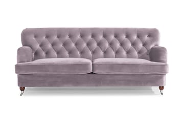 Howard Riviera 3-sits Sammetssoffa - Lila - Products - Möbler - Soffa - 3 sits soffa