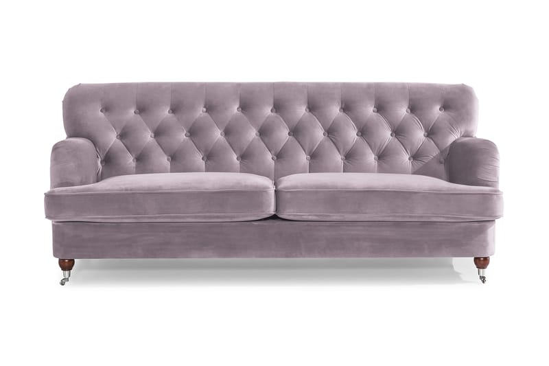 Howard Riviera 3-sits Sammetssoffa - Lila - Products - Möbler - Soffa - 3 sits soffa