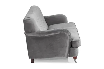 Howard Riviera 3-sits Sammetssoffa - Ljusgrå - Products - Möbler - Soffa - 3 sits soffa