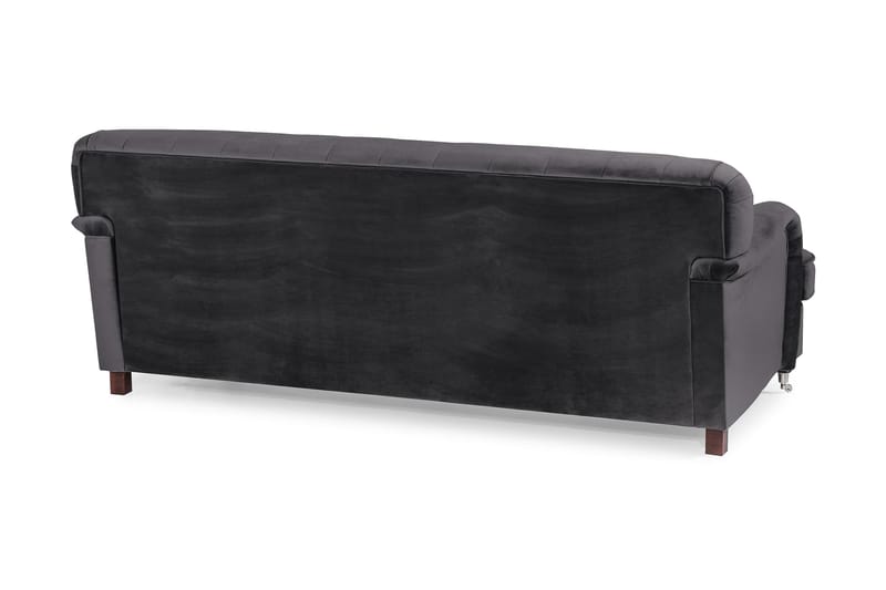 Howard Riviera 3-sits Sammetssoffa - Mörkgrå - Products - Möbler - Soffa - 3 sits soffa