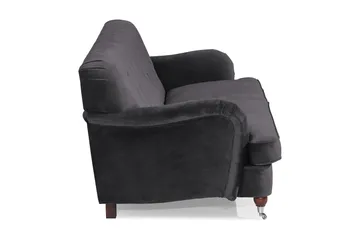 Howard Riviera 3-sits Sammetssoffa - Mörkgrå - Products - Möbler - Soffa - 3 sits soffa