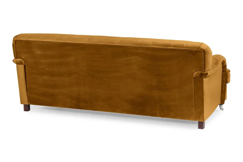 Howard Riviera 3-sits Sammetssoffa - Mörkgul - Products - Möbler - Soffa - 3 sits soffa