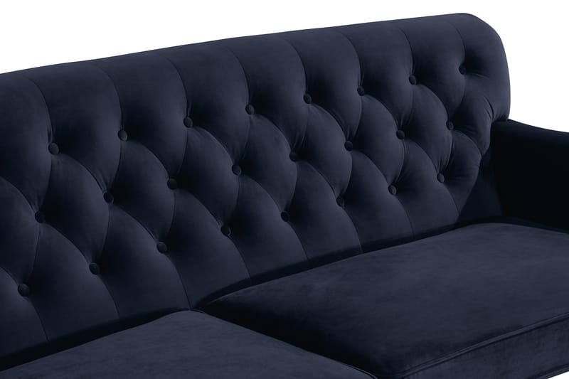 Howard Riviera 3-sits Svängd Sammetssoffa - Blå - Products - Möbler - Soffa - 3 sits soffa